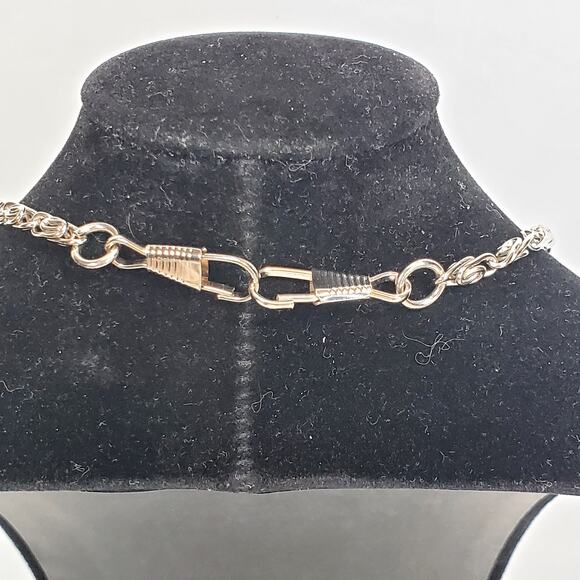 Silver Tone Watch Chain 22" Extra Long - Picture 3 of 4